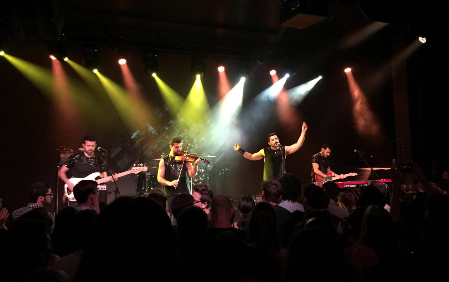 FILE PHOTO: Lebanese band Mashrou' Leila performs in Washington, DC, U.S. June 13, 2016.   REUTERS/Yeganeh Torbati/File Photo