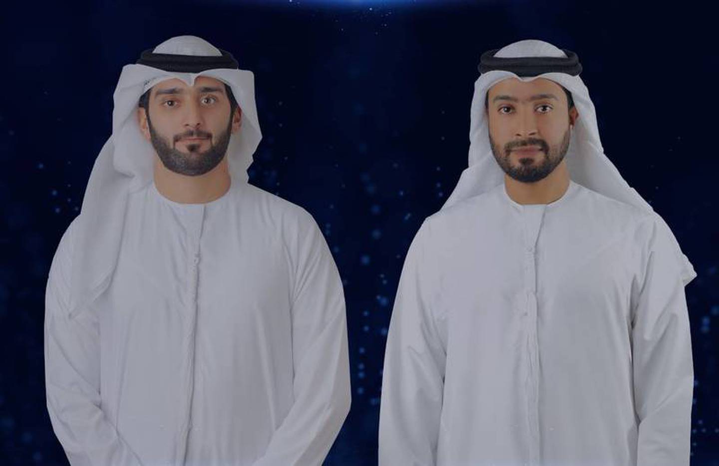 Abdullah Al Hammadi, left, and Saleh Al Ameri will take part in the experiment at a Russian research centre. Courtesy: Mohammed bin Rashid Space Centre