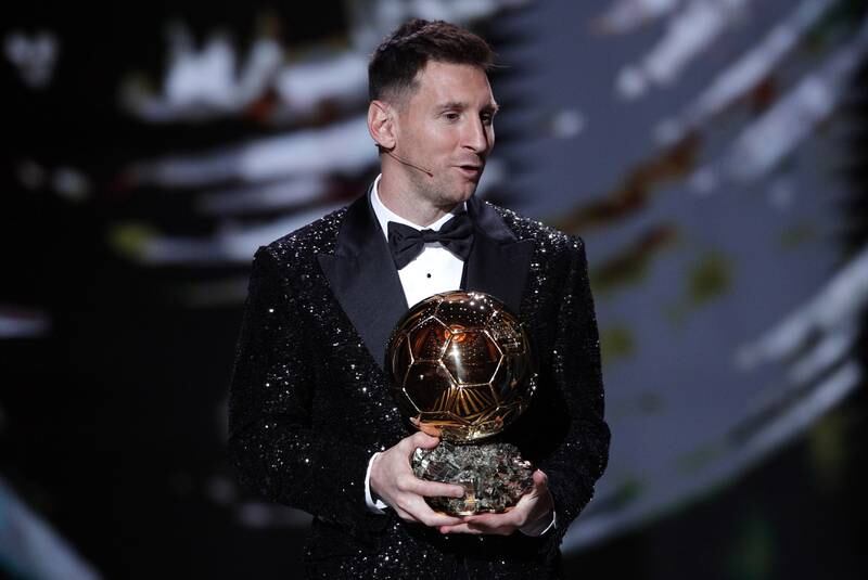 2021 BALLON D'OR FULL RESULTS: 1) Lionel Messi (Barcelona/PSG/Argentina) AFP
