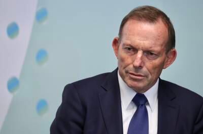 Former Australian prime minister Tony Abbott may be joining Fox Corporation subject to shareholder approval. EPA