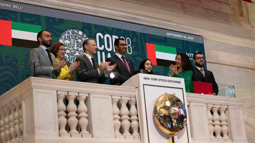 UAE's Dr Sultan Al Jaber rings NYSE bell to open trading