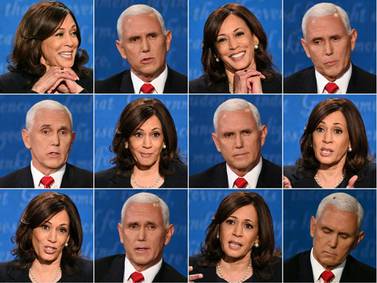 Vice President Mike Pence and Senator Kamala Harris go head to head in the only debate between deputies in the race for the White house on November 3. AFP, compilation 