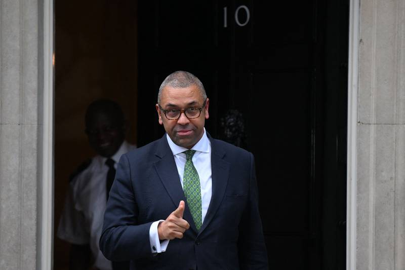 James Cleverly has regularly pledged support for Ukraine in its war with Russia. AFP