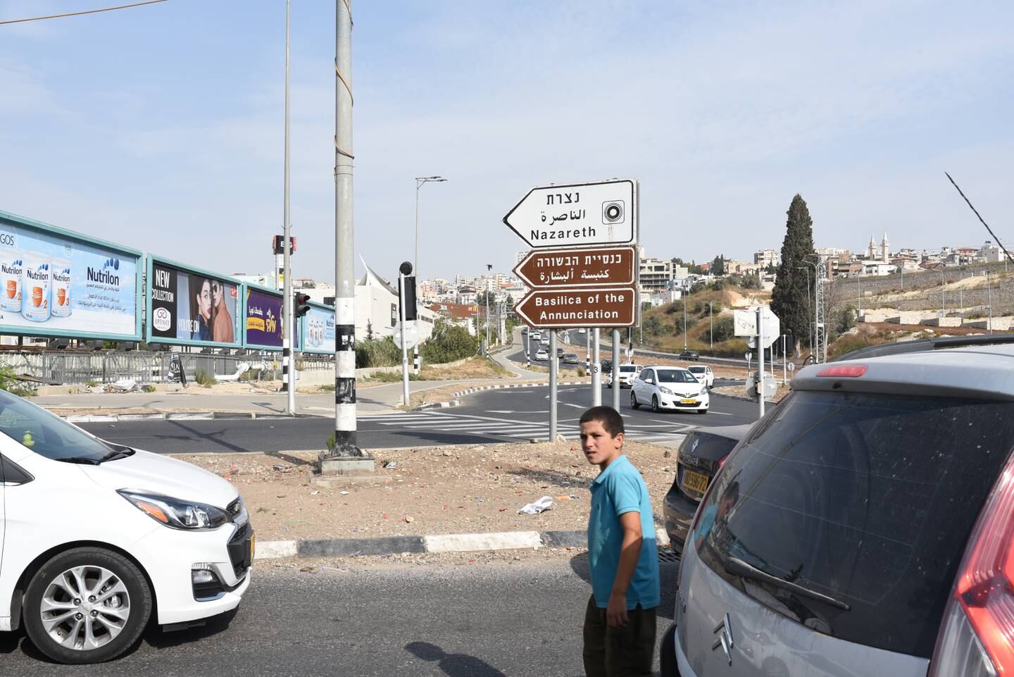The outskirts of Nazareth, Israel, leading to the highway south. Rosie Scammell / The National