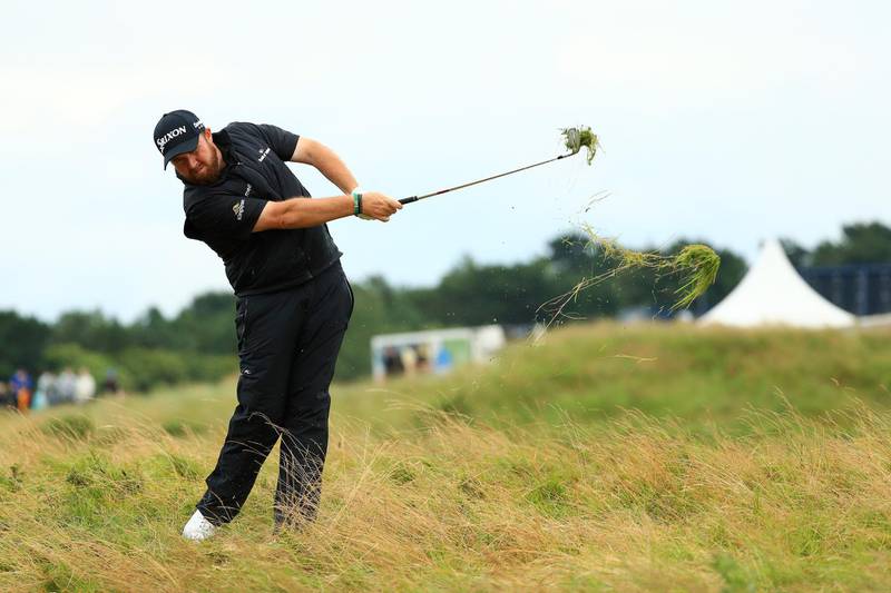 Lowry plays a shot on the 12th hole. Getty Images