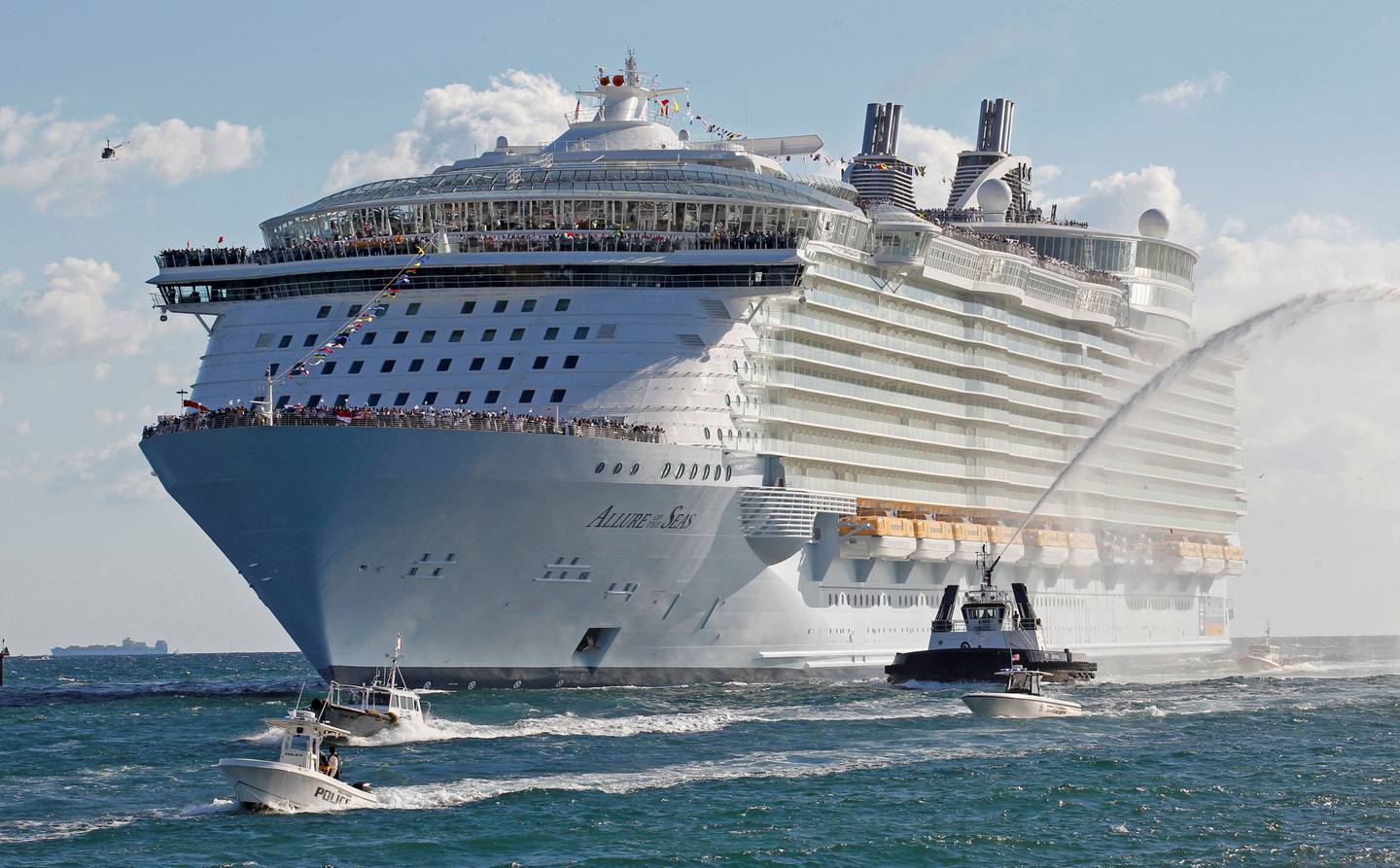Royal Caribbean's 'Allure of the Seas' made its maiden voyage in 2009, when it accidentally became the world's longest ship. Reuters
