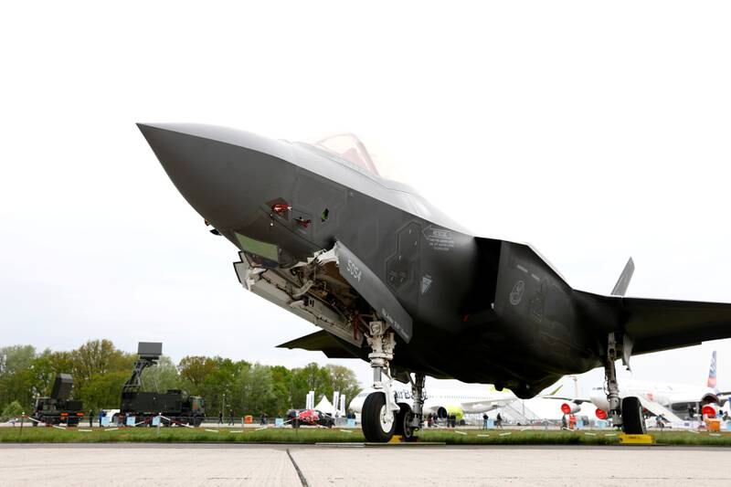 FILE PHOTO: A Lockheed Martin F-35 aircraft is seen at the ILA Air Show in Berlin, Germany, April 25, 2018. REUTERS/Axel Schmidt/File Photo