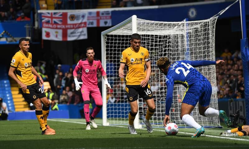 Conor Coady - 6, Made a good block to deny Lukaku. Made the mistake for Chelsea’s second by absolutely smashing a pass at Ruben Neves but redeemed himself with the late equaliser. EPA