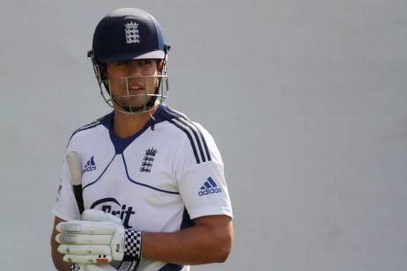 Alastair Cook, the England captain, has a batting problem. Amit Dave / Reuters