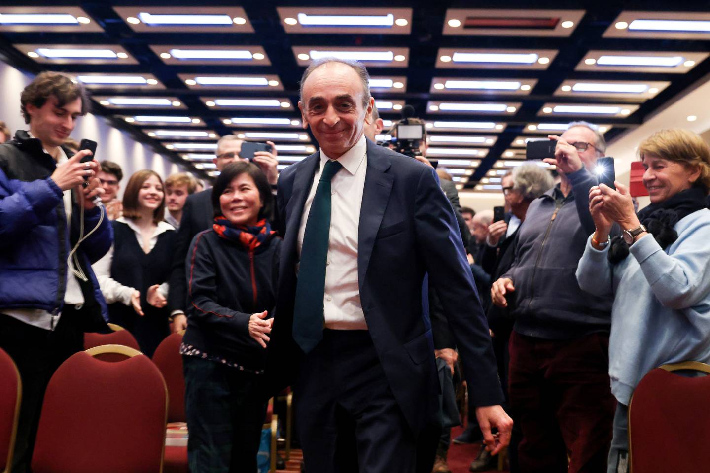 Far-right contender Eric Zemmour recently made a speech in London, where many French voters live. Reuters