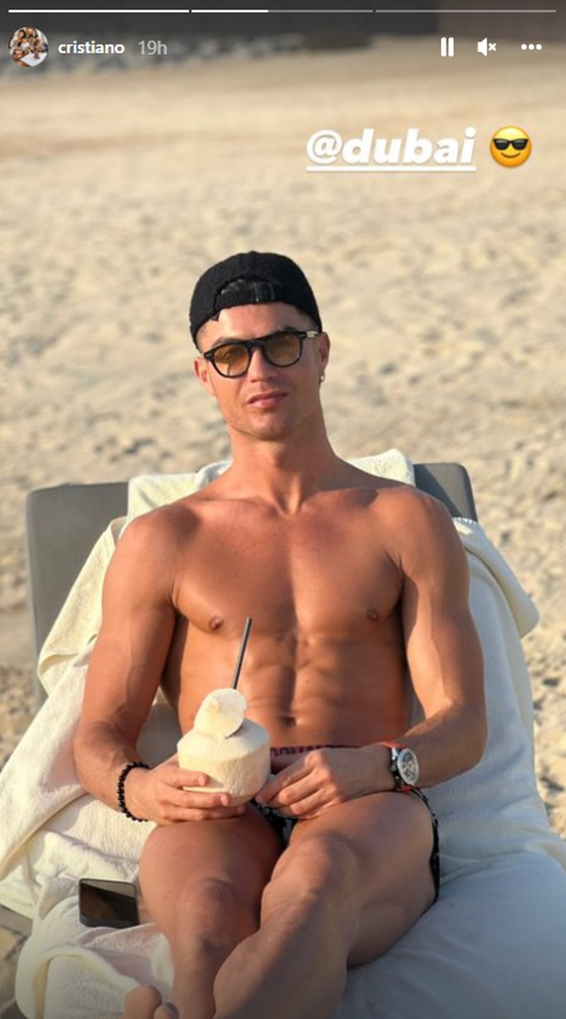 cristiano ronaldo beach