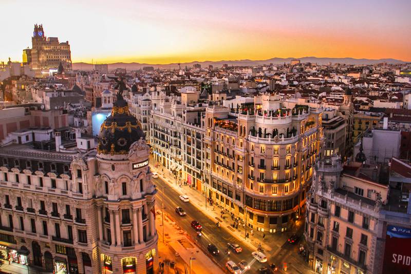 Spanish capital Madrid was ranked the fifth-best city for expats, based on its leisure facilities and welcoming culture, the survey found. Photo: Unsplash
