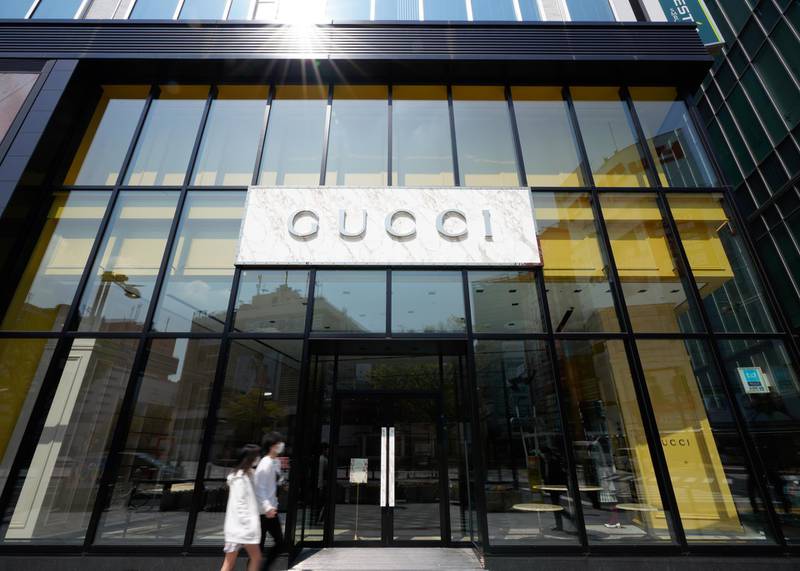 TOKYO, JAPAN - APRIL 08: A Gucci store is seen with their products emptied out due to being closed temporarily for the time being after a state of emergency was announced, on April 08, 2020 in Tokyo, Japan. Japan's Prime Minister, Shinzo Abe, has announced that the government intends to declare a state of emergency that will cover 7 of Japans 47 prefectures, including Tokyo and Osaka, as the COVID-19 coronavirus outbreak continues to spread in the country. The move will allow affected prefectures to take measures including expropriating private land and buildings and requisitioning medical supplies and food from companies that refuse to sell them.  (Photo by Christopher Jue/Getty Images)