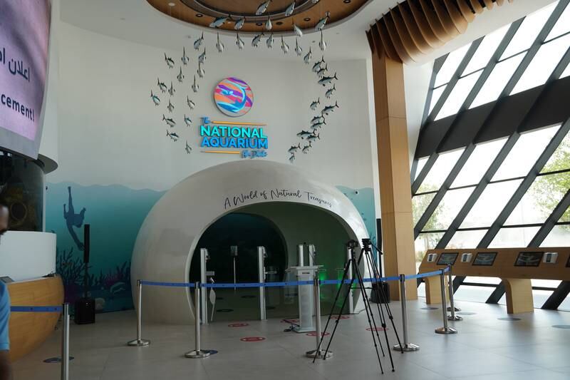 The National Aquarium in Abu Dhabi will open on Friday, November 12. Leen Alfaisal / The National