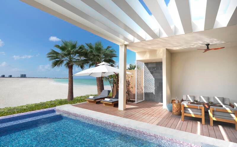 6. Private villas with plunge pools await at the InterContinental Ras Al Khaimah Resort & Spa. Photo: IHG