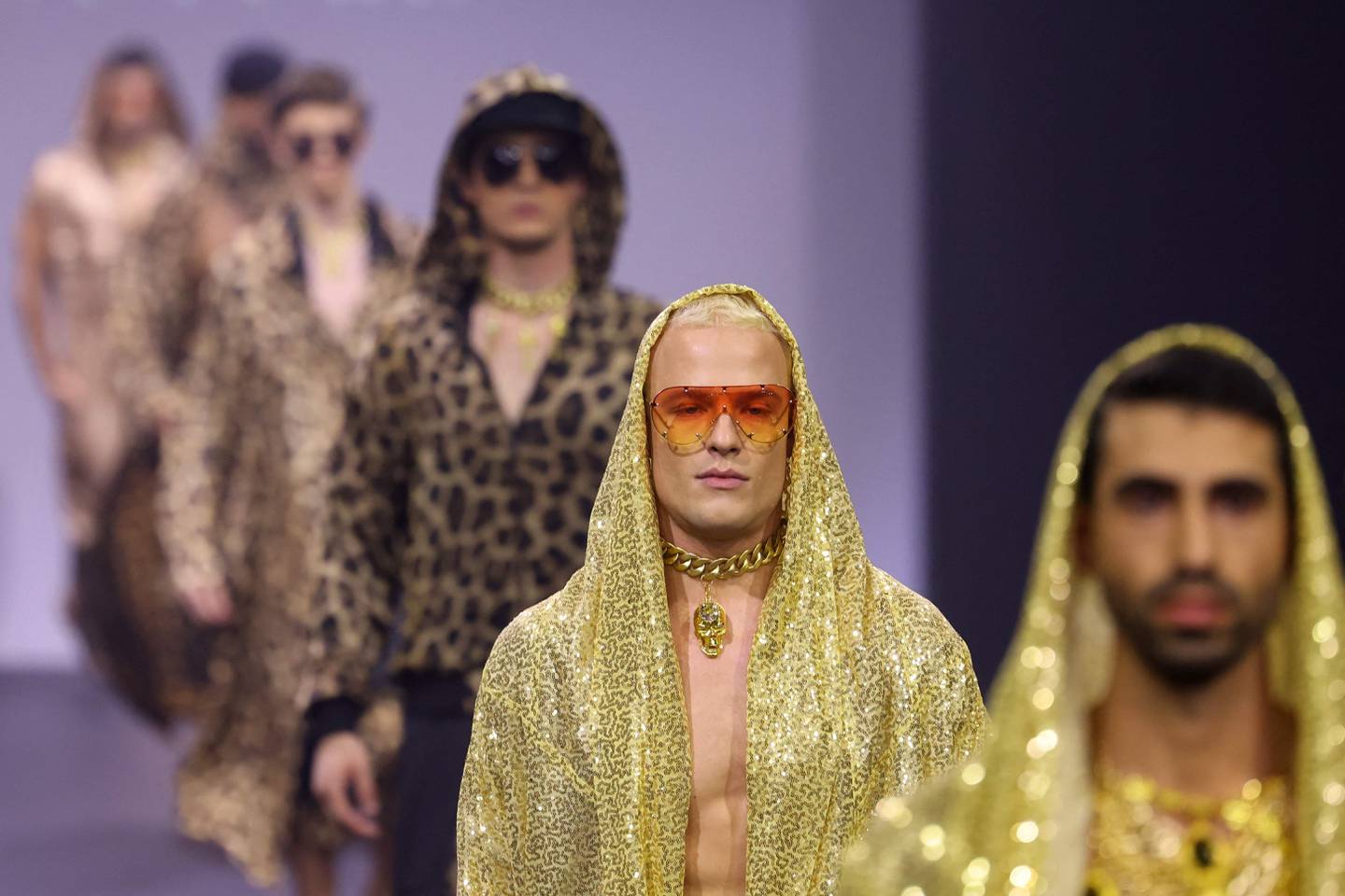 The 30-piece collection titled Ambush was named after a group of tigers. AFP
