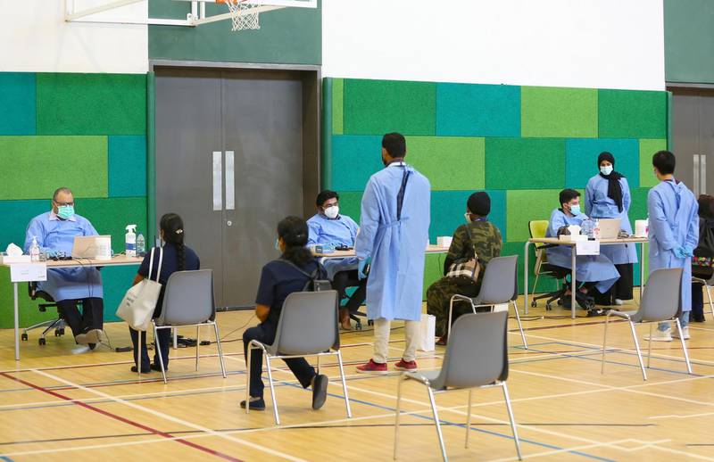 Thousands of teachers and staff working at schools in the UAE will need to be tested for Covid-19 before the start of the academic year. Photo: Dubai Health Authority