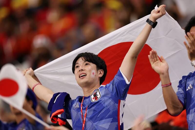 Japan's fans have travelled in large numbers to the stadium. Getty Images