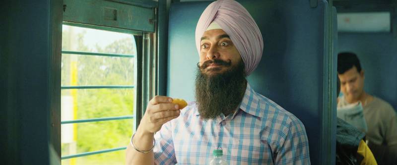 Aamir Khan in a scene from 'Laal Singh Chaddha'. Photo: Paramount 