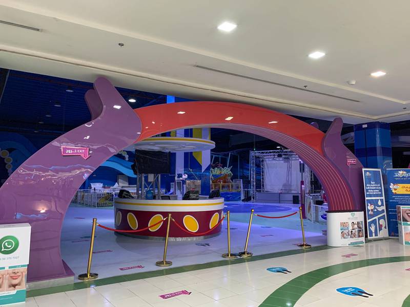 A children's play area stands empty at a mall in the Saudi Arabian capital Riyadh. AFP