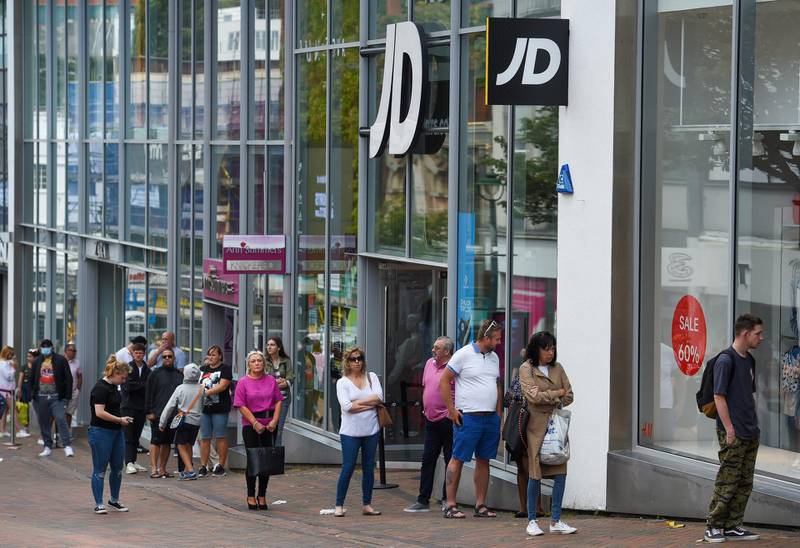 People shop in the town centre on June 15, 2020 in Bournemouth, United Kingdom. Getty Images