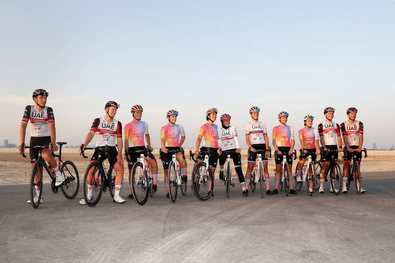 UAE Team ADQ was established in 2021 as the first women’s professional cycling team in the Middle East. Photo: Pawan Singh / The National