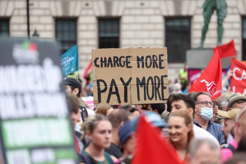 Unions are calling for wage rises for workers to help them to cope with rising inflation. Getty