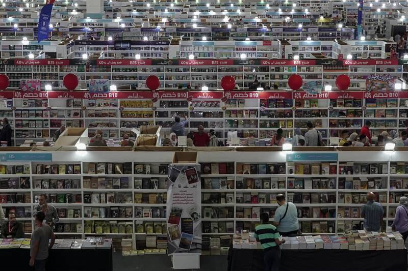 The fair is divided among four massive halls at New Cairo’s 40,000 square metre Egypt International Exhibition Centre, each housing thousands of books in a wide range of genres.
