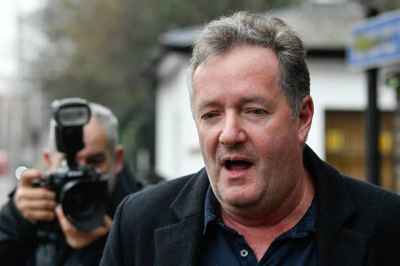 Journalist and television presenter Piers Morgan takes his daughter Elise to school, after he left his high-profile breakfast slot with the broadcaster ITV, following his long-running criticism of Prince Harry's wife Meghan, in London, Britain, March 10, 2021. REUTERS/Toby Melville