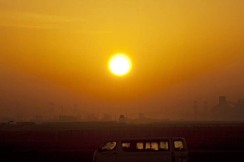 UAE temperatures are inching closer to 50°C, but fresh winds are keeping conditions tolerable. Jeff Topping / The National