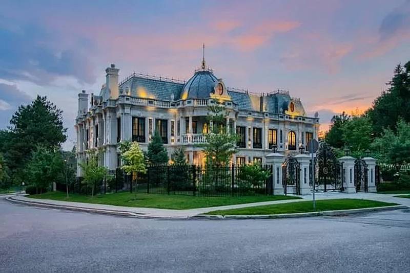 La Belle Maison, also in Toronto, has a unique, architecturally crafted carved limestone exterior and is priced at $14 million. Photo: Zillow