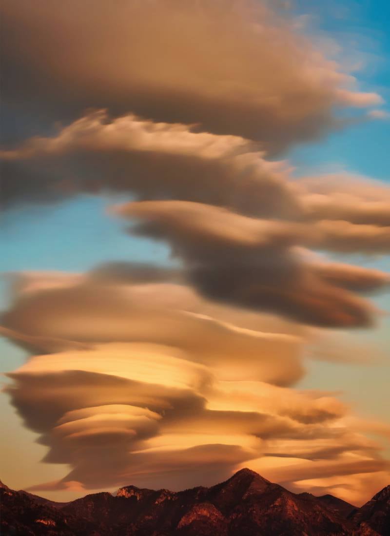Angela Lambourn spotted these glorious lenticular clouds above the mountains on the Costa del Sol.