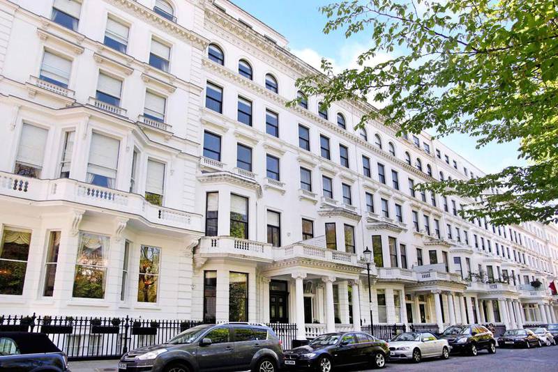 Average house prices in prime central London, such as this one in Kensington, are expected to fall by another 1.5 per cent this year before starting to level out in 2018.