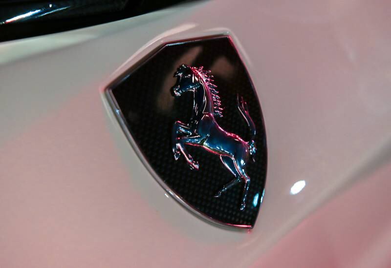 The badge on an SF90 Stradale
