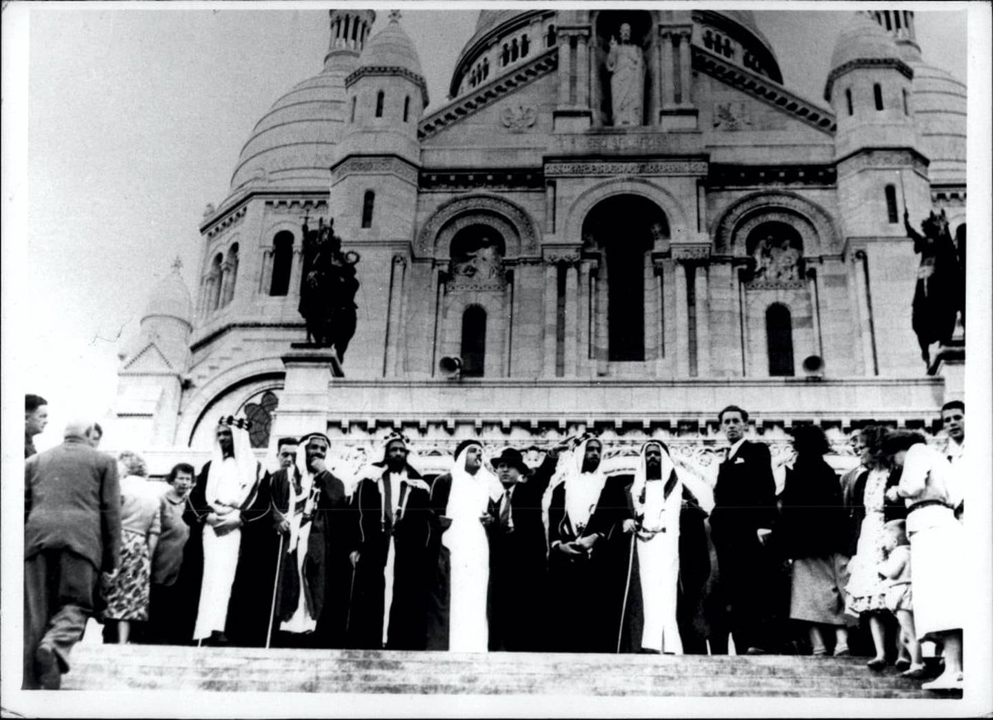 At the Basilica of the Sacred Heart of Paris. Courtesy The Victor Hashem Family Collection 