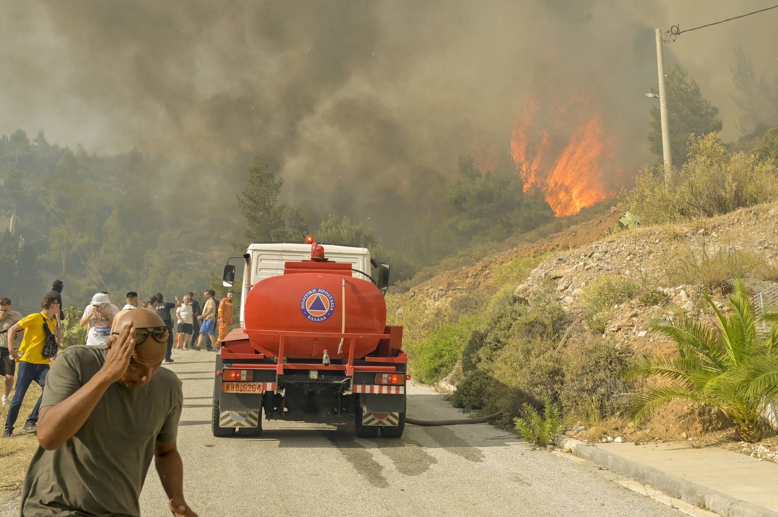 Athens fires in pictures