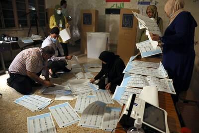 Iraq's Independent High Electoral Commission is expected to announce the results of Sunday's election within two days.  EPA