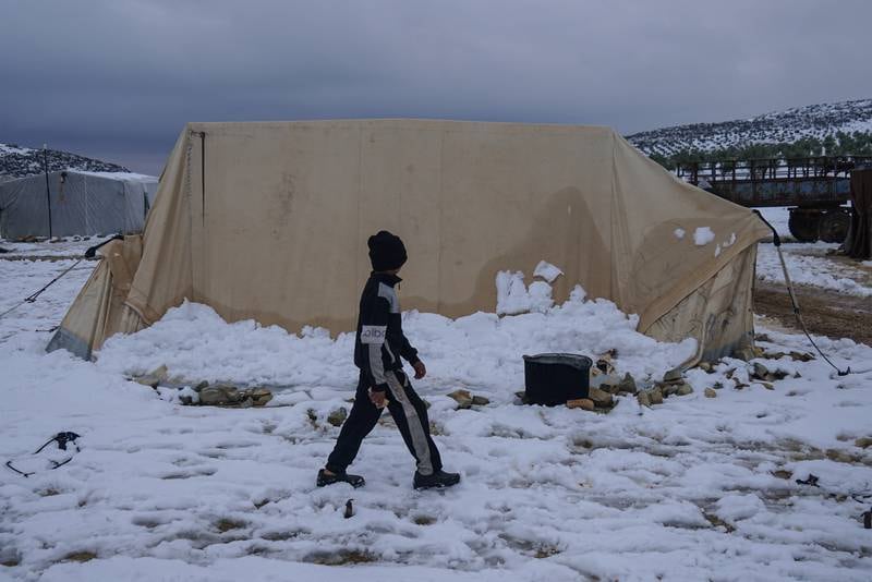 About eight camps were severely damaged, with some access roads cut off because of deep snow