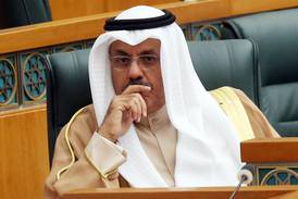 Kuwaiti Prime Minister Sheikh Ahmed Nawaf Al Sabah at a parliamentary session in Kuwait City. AFP