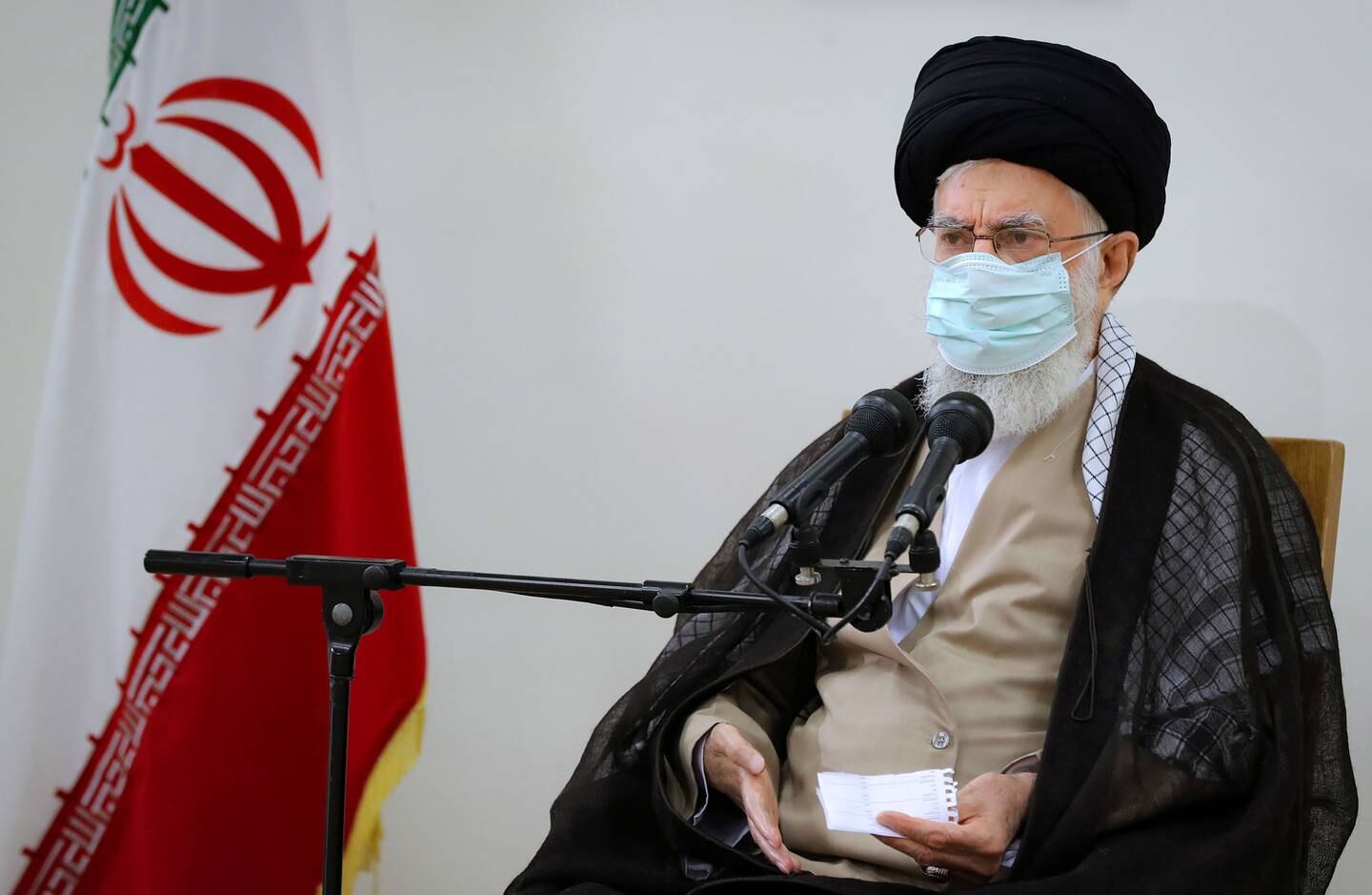 Iranian supreme leader Ayatollah Ali Khamenei. EPA / HO HANDOUT  HANDOUT EDITORIAL USE ONLY / NO SALES