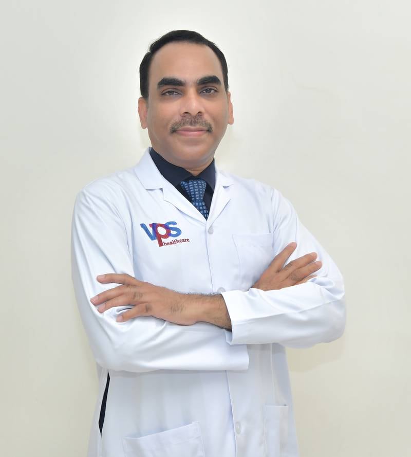 Dr Ali Ayoob Valiyaveettil, gastrointestinal surgery consultant with Burjeel Medical City, Abu Dhabi, expects major advancements in the battle against cancer in the coming years. Photo: Burjeel Medical City, Abu Dhabi