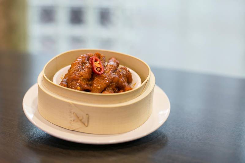 Abu Dhabi, United Arab Emirates. January 14, 2016///

Chicken feet dish. Noodle Bowl restaurant in the bowling alley, Zayed Sports City. Abu Dhabi, United Arab Emirates. Mona Al Marzooqi/ The National 

ID: 12108
Reporter: Stacie Overton Johnson 
Section: Arts & Life  *** Local Caption ***  160114-MM-AL-NoodleBowl-003.JPG