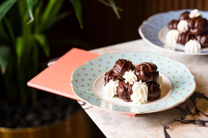 Chocolate profiteroles by Francesco Magro, head chef at The Artisan in DIFC. Photo: The Artisan