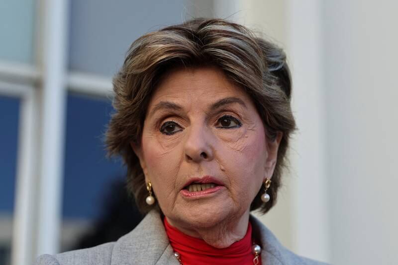 Judy Huth's lawyer Gloria Allred speaks to the media. Reuters