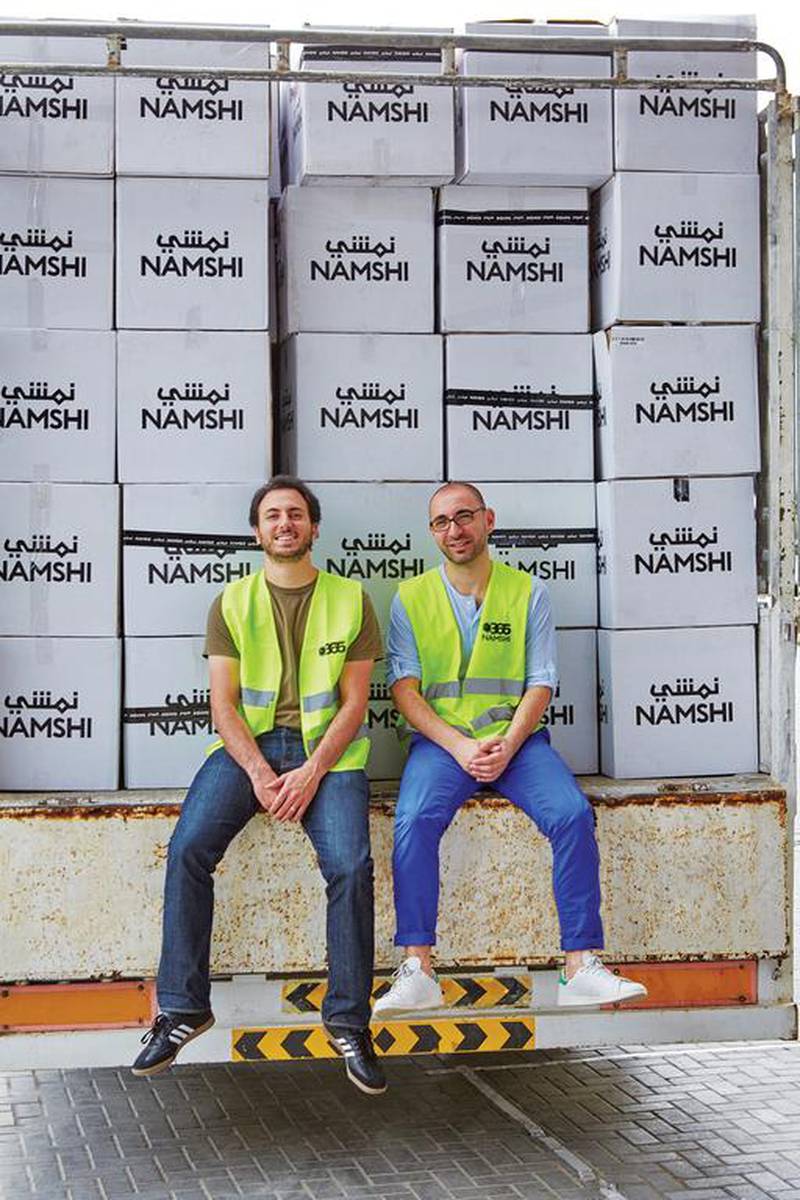 Hisham Zarka and Hosam Arab, co-founders of Namshi.com. Courtesy Namshi.com 