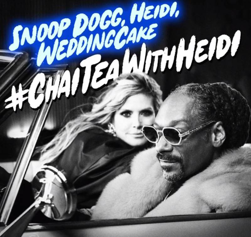 'Chai Tea with Heidi' by Heidi Klum and Snoop Dogg will feature on 'Germany’s Next Topmodel'. Photo: Heidi Klum / Instagram