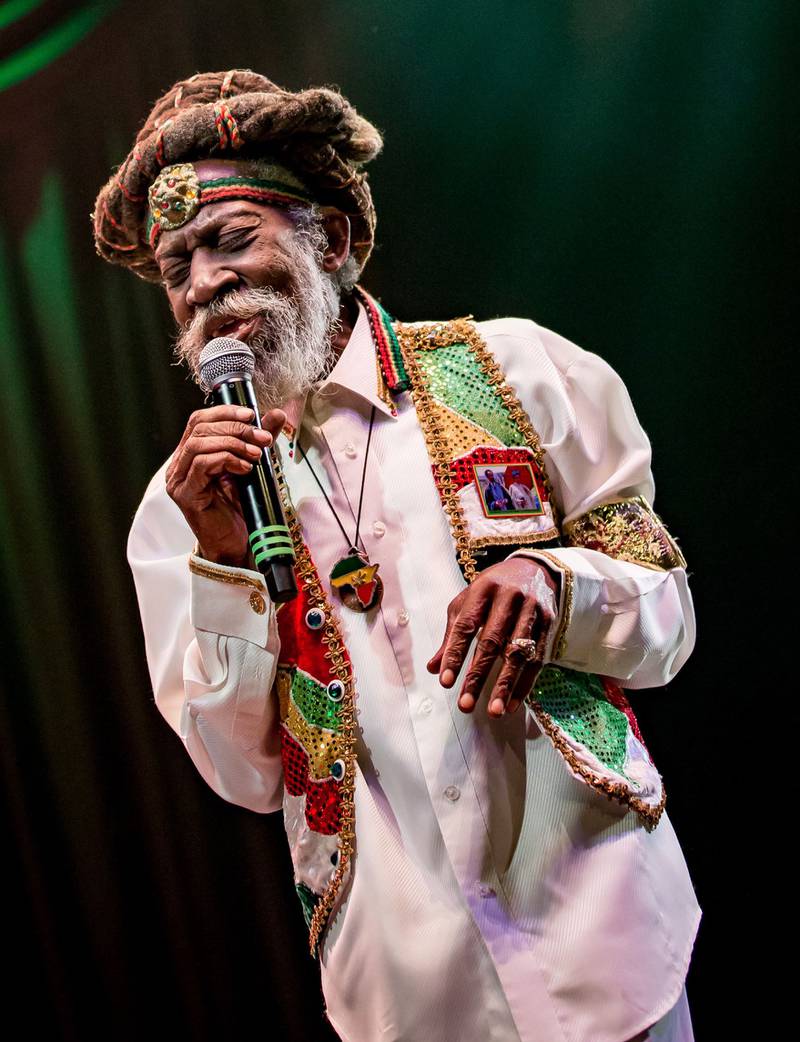 Bunny Wailer in concert at The Brooklyn Bowl in Las Vegas, in 2016. Wailer died on March 2, 2021 after suffering a series of strokes and ill health