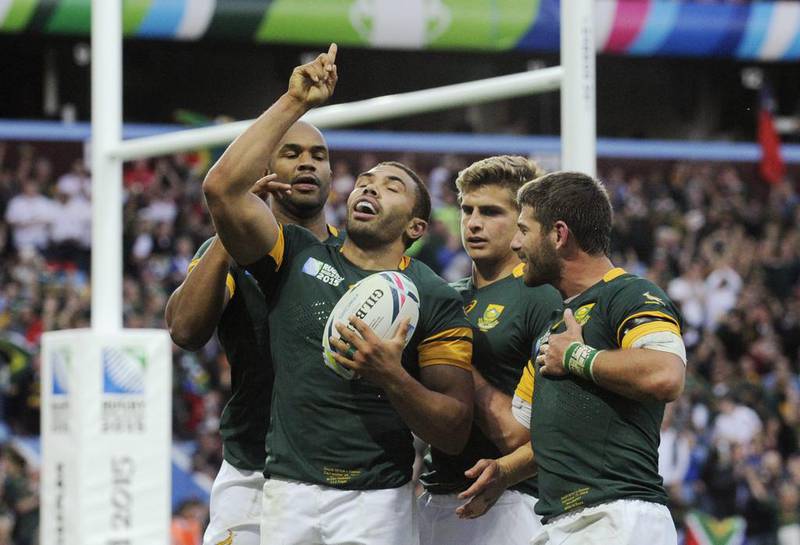 Bryan Habana scored 67 tries during his South Africa career. Getty