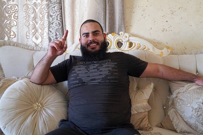 Abu Hadid, a Palestinian Islamic Jihad member poses for a photo. Willy Lowry / The National