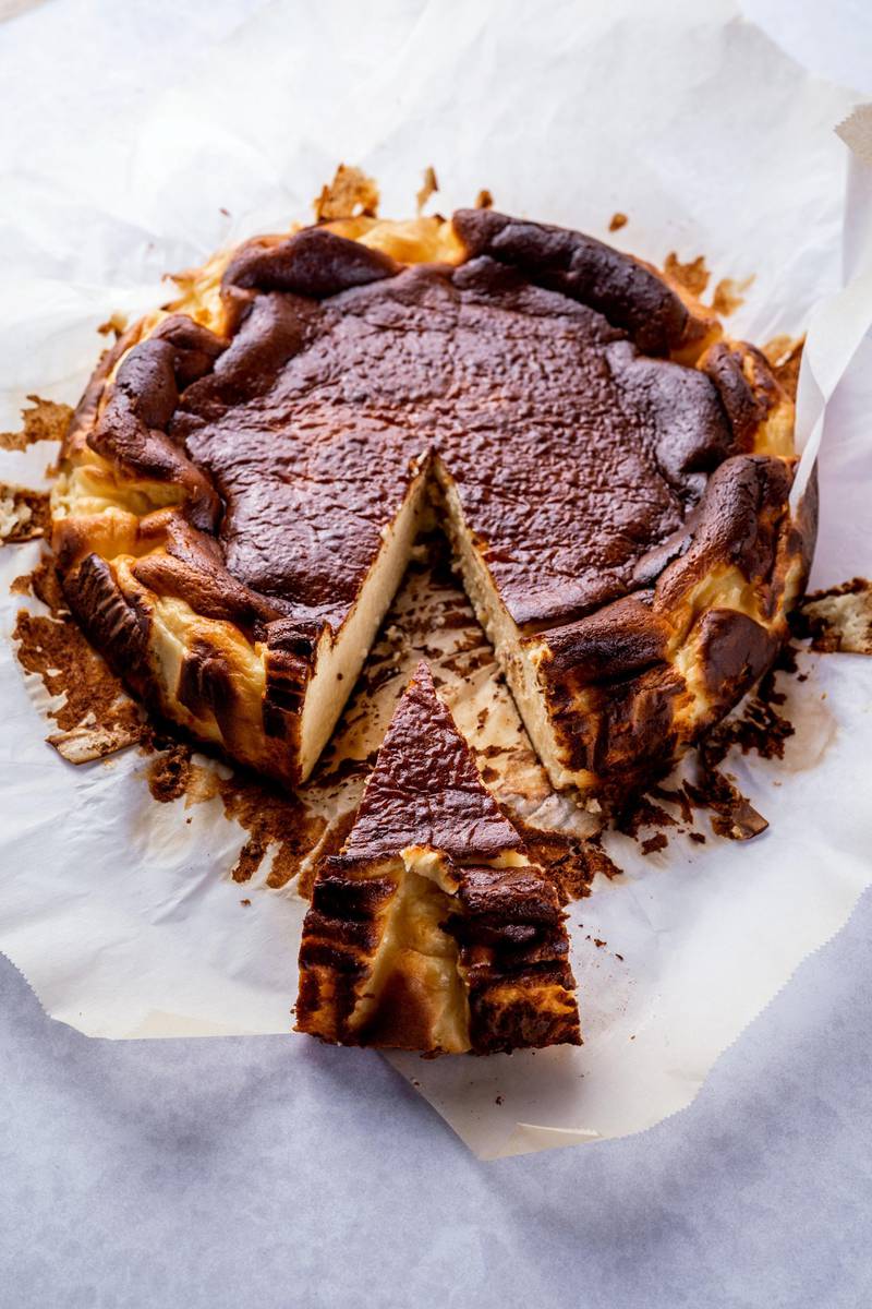 Burnt cheesecakes have risen in popularity in 2020. Courtesy of Luma's Cakes Dubai